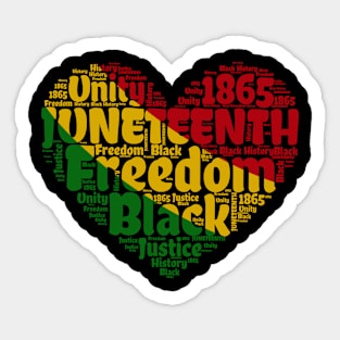 Juneteenth Independence Day 1865 Sticker